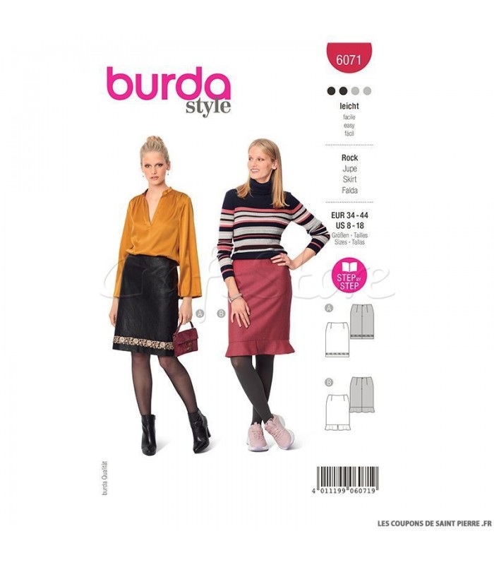  Burda Πατρόν Φούστες 6071