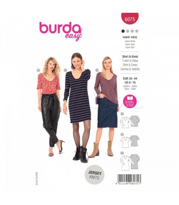  Burda Πατρον  φόρεμα 6075