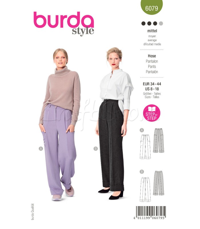  Burda Πατρόν Παντελόνια 6079