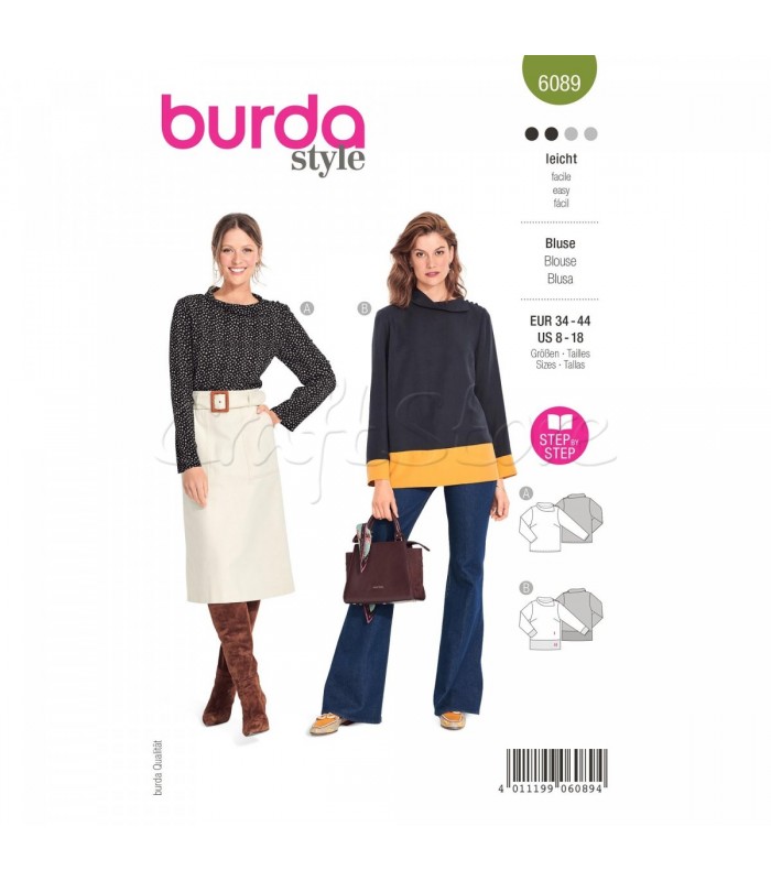  Burda Πατρόν Μπλούζες 6089