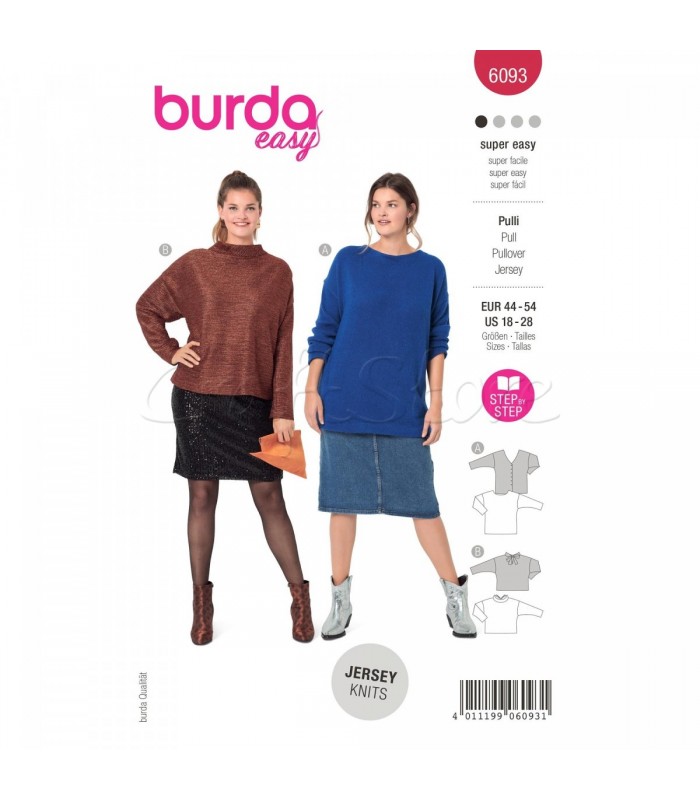  Burda Πατρόν Μπλούζες 6093