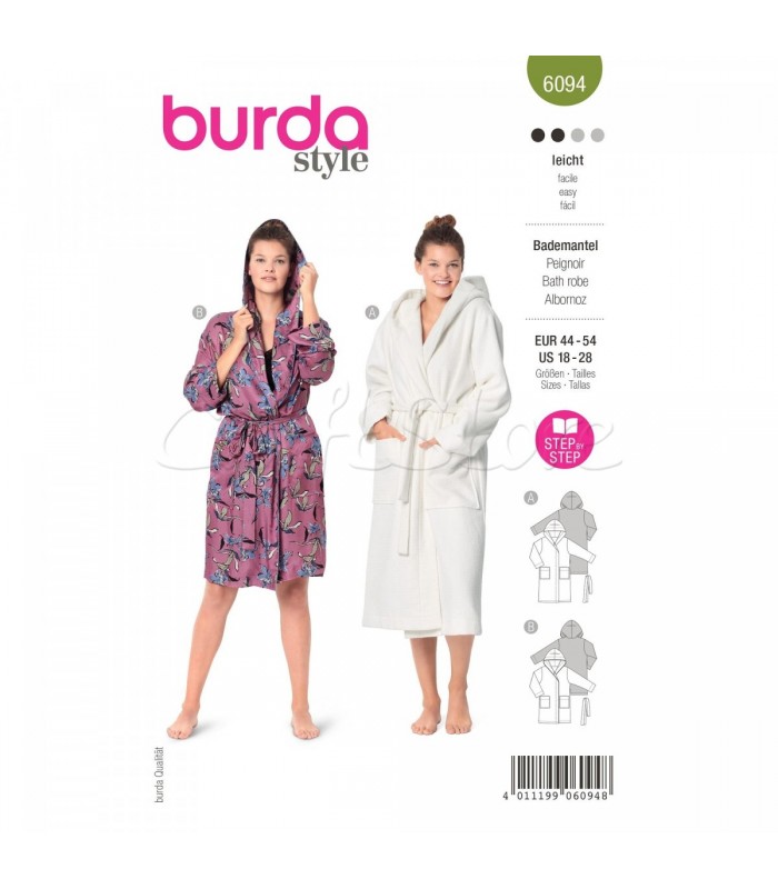 Burda Πατρόν Για Μπουρνούζια 6094