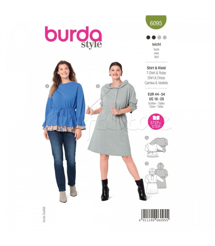  Burda Πατρον  φόρεμα 6095