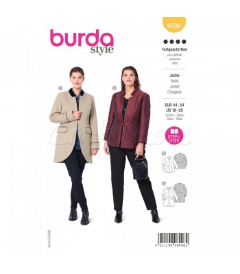  Burda Πατρόν Ζακέτα 6096