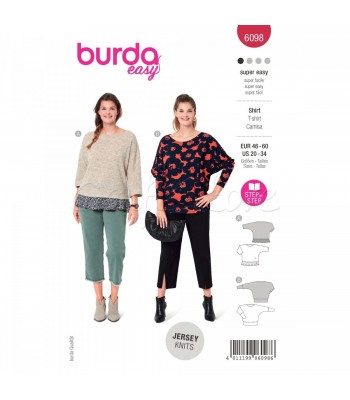  Burda Πατρόν Μπλούζες 6098