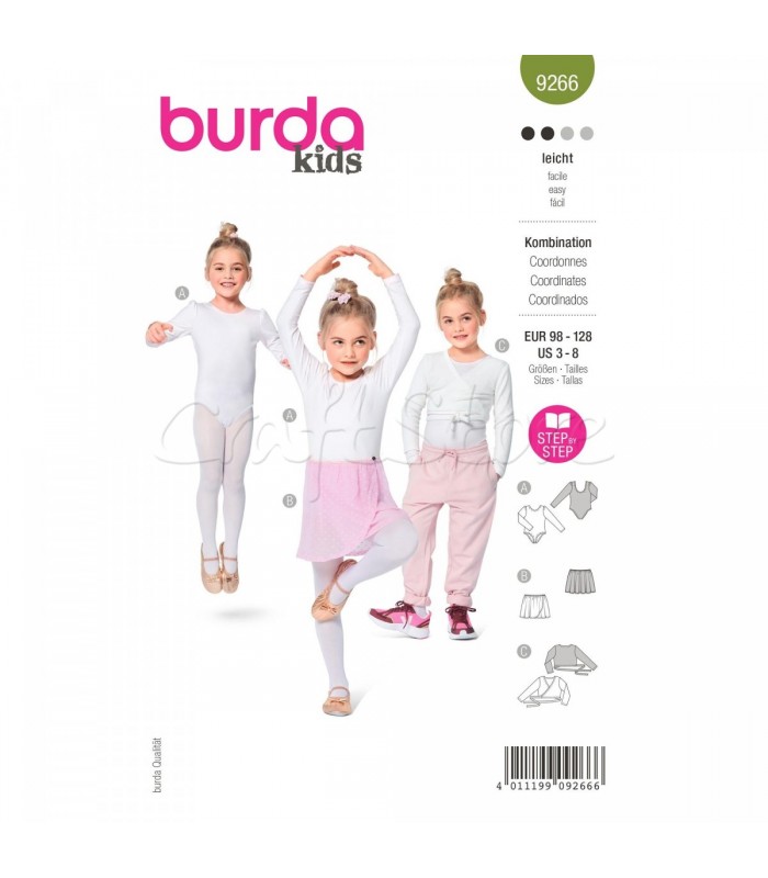 Burda Πατρόν Βρεφικά-παιδικά Ρούχα 9266