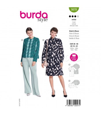 BURDA-Πατρον  DRESS-BLOUZE 5678