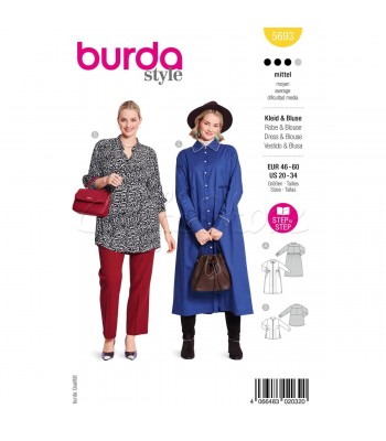 BURDA-Πατρον  DRESS- BLOUZE 5693