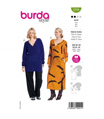 BURDA-Πατρον  DRESS- 5704