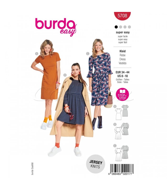 BURDA-Πατρον  DRESS- 5708