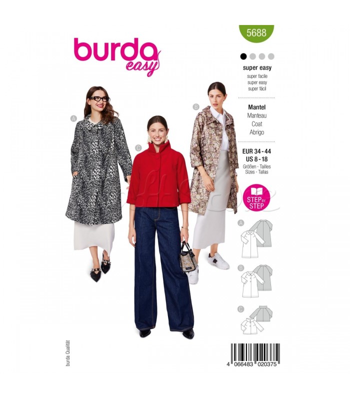Burda πατρόν -Παλτό 5688