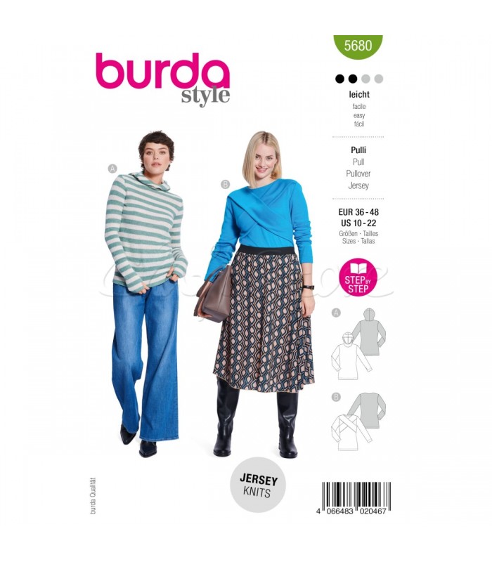 BURDA-Πατρον  PULLOVER-5680
