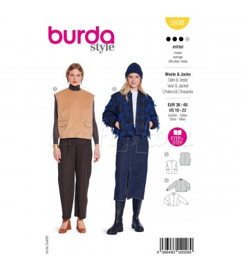 BURDA-Πατρον  JACKET-VEST-5698