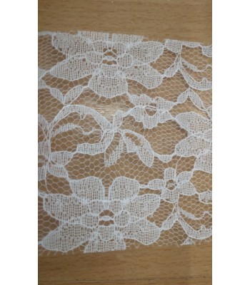 Κορδέλα Δαντέλα 10 cm Λευκή (ανα μέτρο)