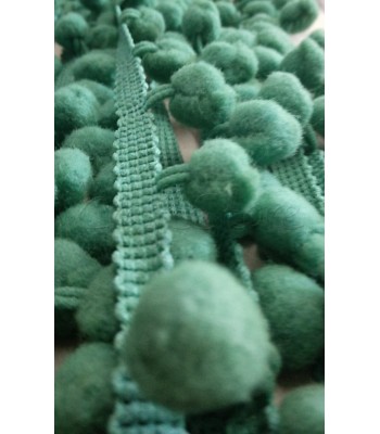 Tρέσα με Πον Πον Πράσινο 1.2εκ. (ανά μέτρο)