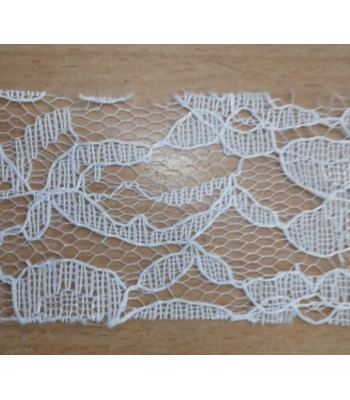Κορδέλα Δαντέλα 4cm Λευκό/1 μέτρο