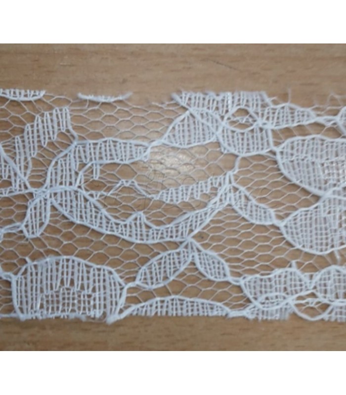 Κορδέλα Δαντέλα 4cm Λευκό/1 μέτρο