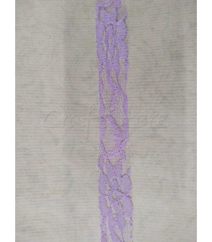 Κορδέλα Δαντέλα 2.5cm Λιλά/ μέτρο