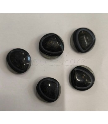 Κουμπιά Κοκκάλινα Γκρί Αποχρώσεις 25mm /5τμχ