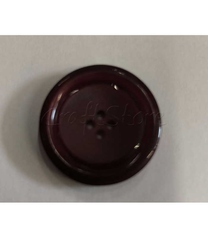 Κουμπιά Βυσσινή Στρογγυλό 25mm (1τμχ)