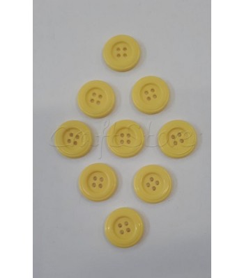 Κουμπιά Πλαστικά Χρώμα Κίτρινο 20mm/ 9 τμχ 