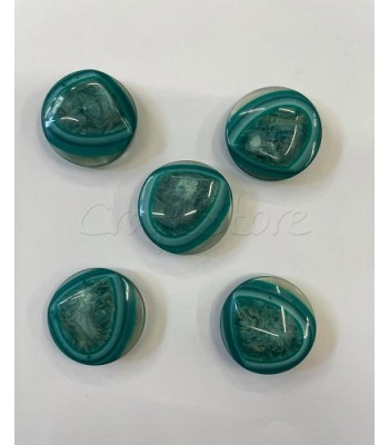 Κουμπιά Κοκκάλινα Πράσινες Αποχρώσεις 25mm  /5τμχ