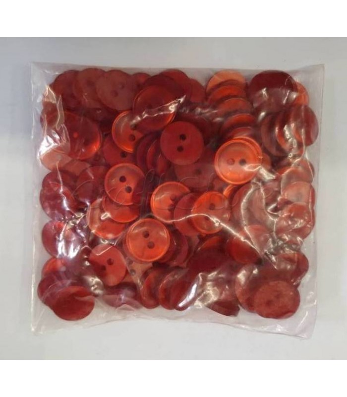 Κουμπιά Διακοσμητικά Πλαστικά Χρώμα Κόκκινο 10mm (144 τεμάχια) 