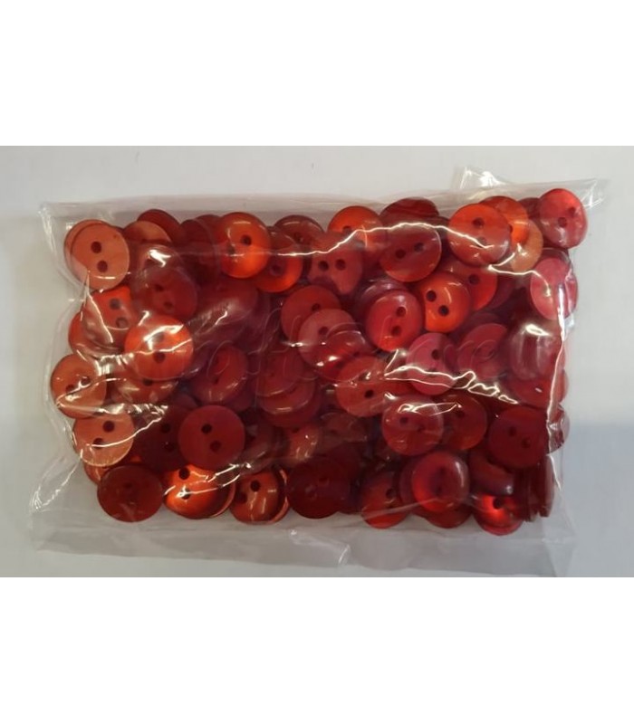 Κουμπιά Διακοσμητικά Χρώμα Κόκκινο 10mm (50 τεμάχια) 