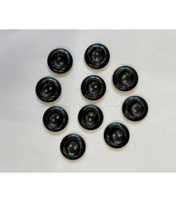Κουμπί Μαύρο Πλαστικό με 2 Τρύπες 20mm (10 τμχ)