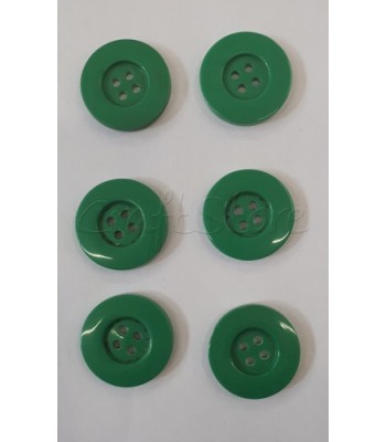 Κουμπιά Πλαστικά Χρώμα Πράσινο 25mm/ 6 τμχ 