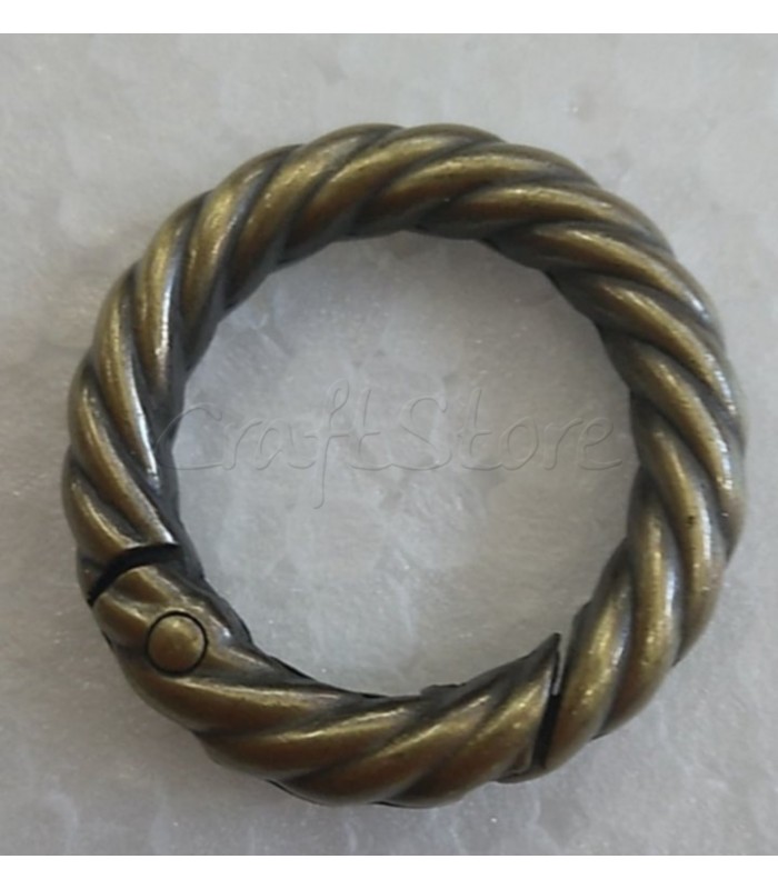 Κρίκος με Μηχανισμό Μπρονζέ-Σαγρέ 20mm/ 1τμχ