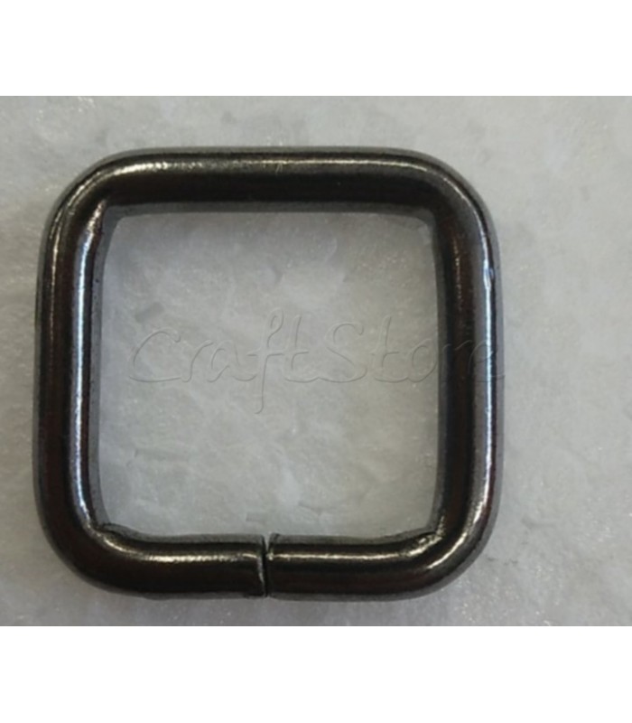 Κρίκος  16/20 -τετράγωνος-μαύρο νίκελ