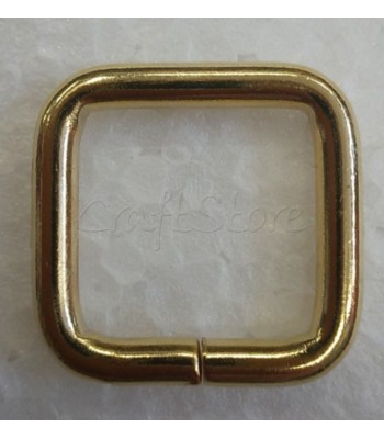 Κρίκος  16/20 τετράγωνος-χρυσός