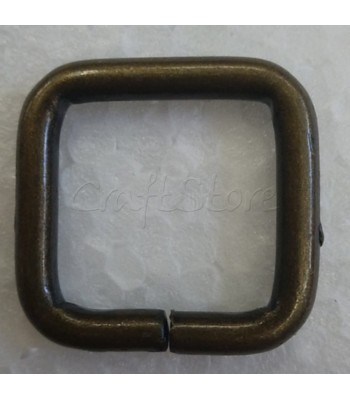 Κρίκος  16/20 -τετράγωνος-μπρονζέ