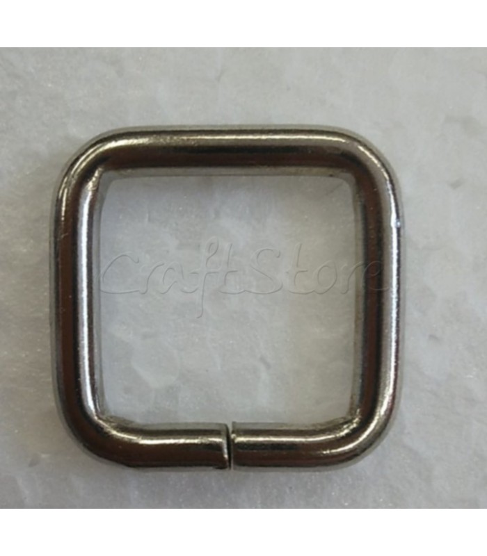 Κρίκος 16/20 τετράγωνος-νίκελ