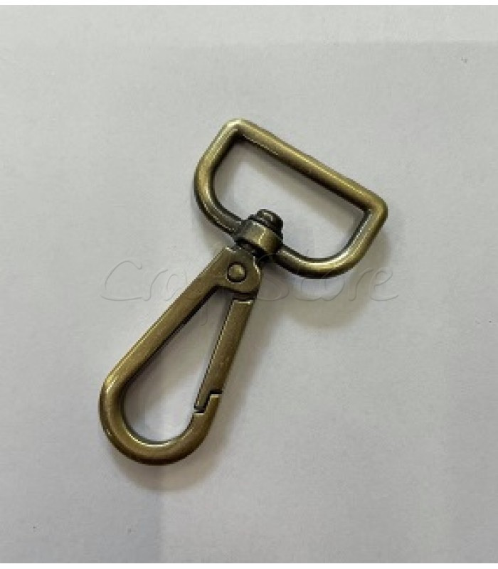 Γάτζος Μεταλλικός Τετραγωνισμένος 25*60mm Μπρονζέ