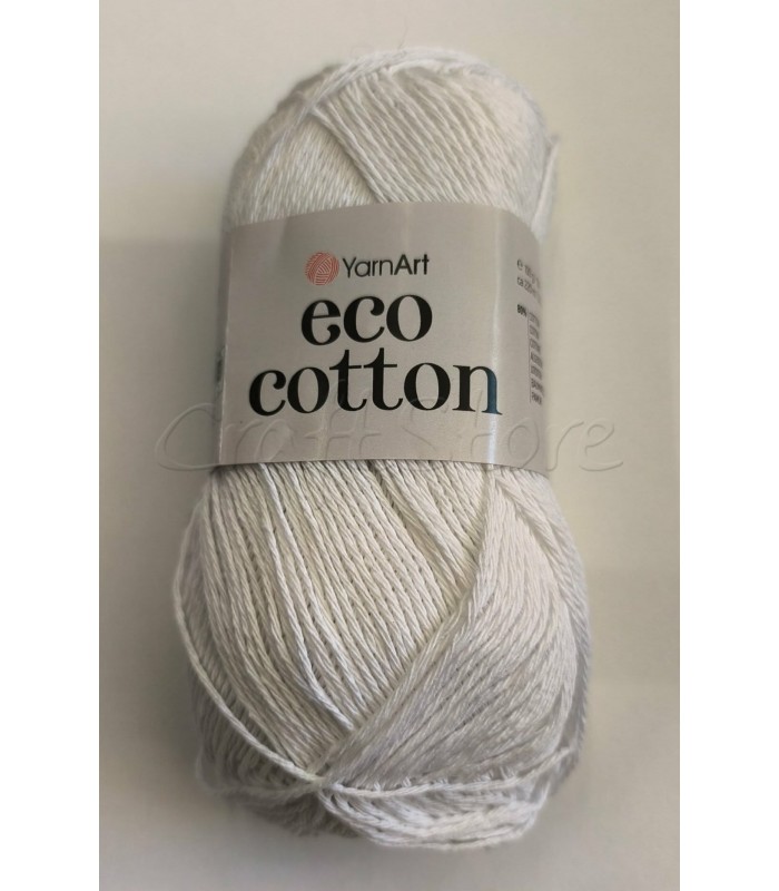 Eco cotton 100gr Λευκό YarnArt