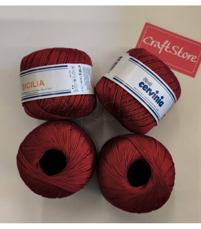 COTTON-CICILIA 100%   ΚΟΚΚΙΝΟ ΚΡΑΣΙΟΥ/ 4ΤΕΜ.