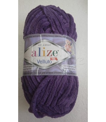 Κορδόνι Velluto ALIZE 100gr Μωβ