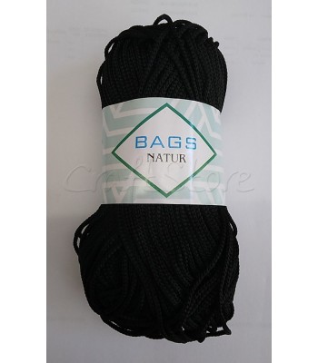 Κορδόνι για τσάντες 2mm ΜΑΥΡΟ/ 100gr