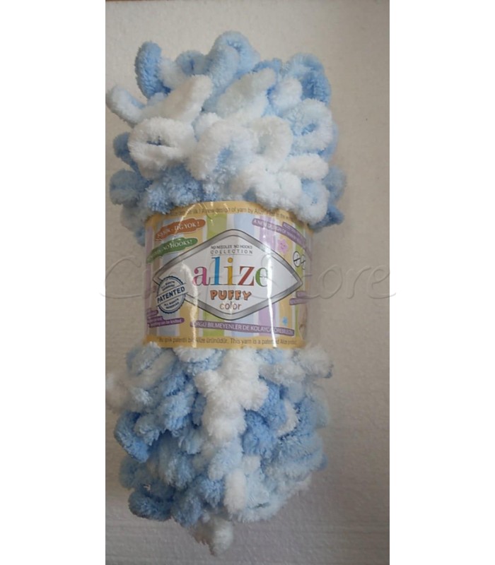 ALIZE PUFFY-5865 ΣΙΕΛ-ΛΕΥΚΟ ΔΙΧΡΩΜΟ