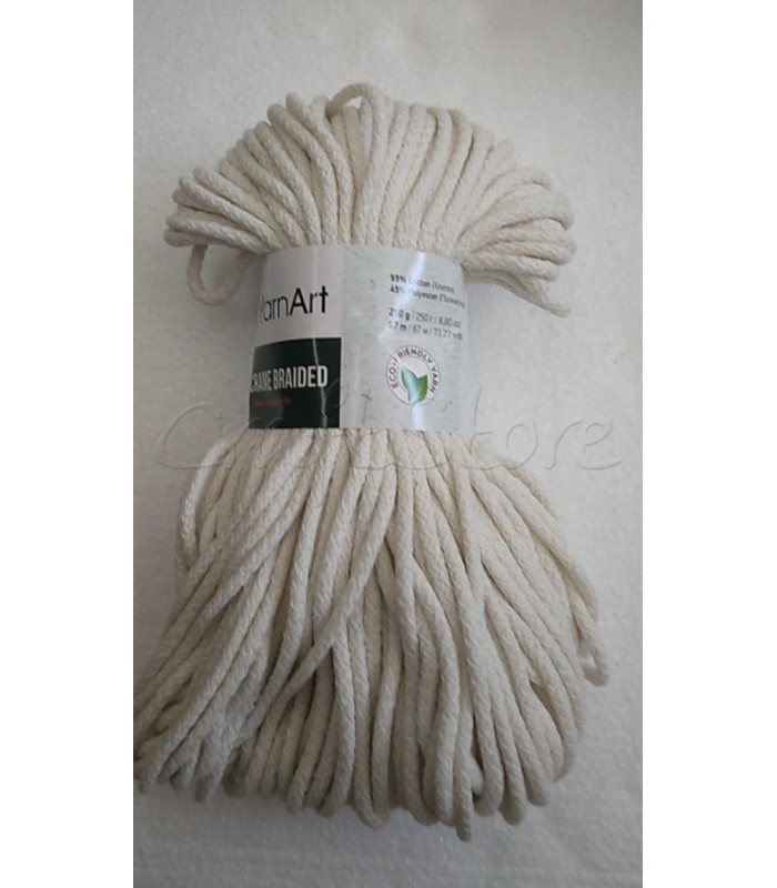 Κορδόνι για τσάντες 5mm ΕΚΡΟΥ 250gr