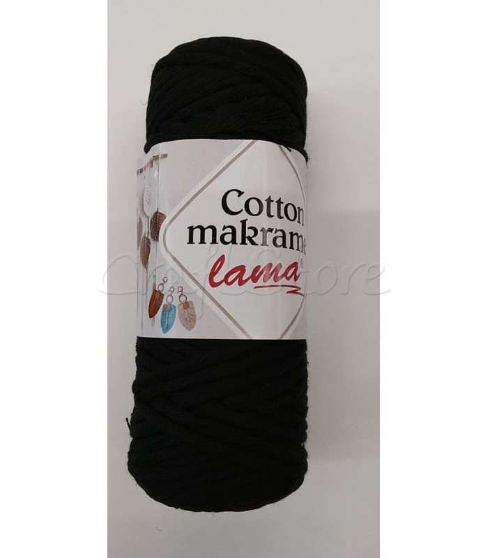 Cotton macramε 250gr-Mαύρο 100% COTTON