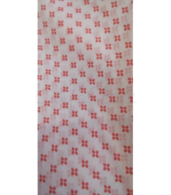 Φόδρα polyester/ λευκό κόκκινα λουλουδάκια 1Μ Χ1.50Μ