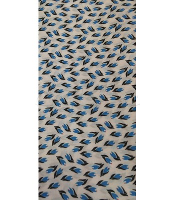 Φόδρα polyester/ μπλε κρινάκια 1Μ Χ1.50Μ