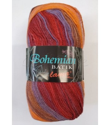 Bohemian Batik 100gr Κεραμιδί- Λιλά- Πορτοκαλί