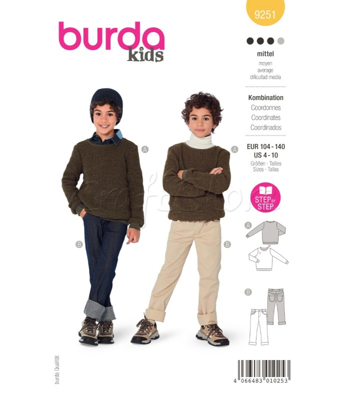 BURDA  πατρόν  βρεφικά ρούχα-9251