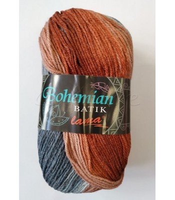 Bohemian Batik 100gr Κεραμιδί με Γκρι