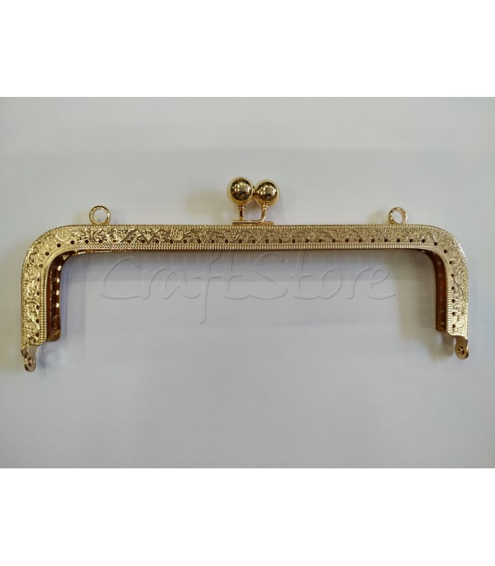 Κούμπωμα Χρυσό Τετραγωνισμένο 20.5cm 