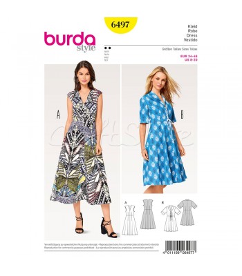 Burda Πατρον για νεανικά φορέματα 6497
